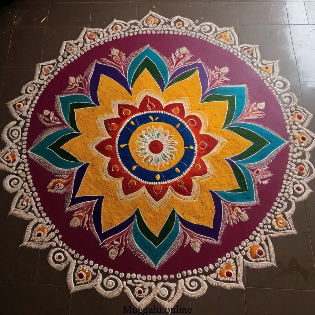 simple new year muggulu
